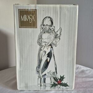 Mikasa Vintage 1990's Lead Crystal Angelic Harp Christmas Decor